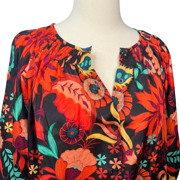 Tucker NYC The Classic Bold Floral Blouse S - Picture 3 of 15